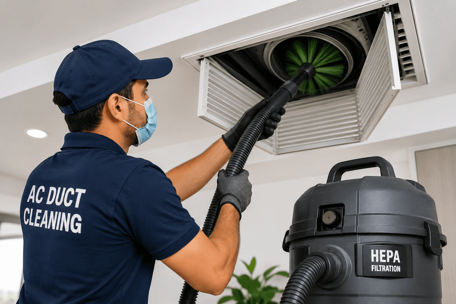 Air duct cleaning service for better airflow and indoor air quality