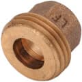 1/2″ x 3/4″ Cast Brass Sweat x Hose Thread Adapter
