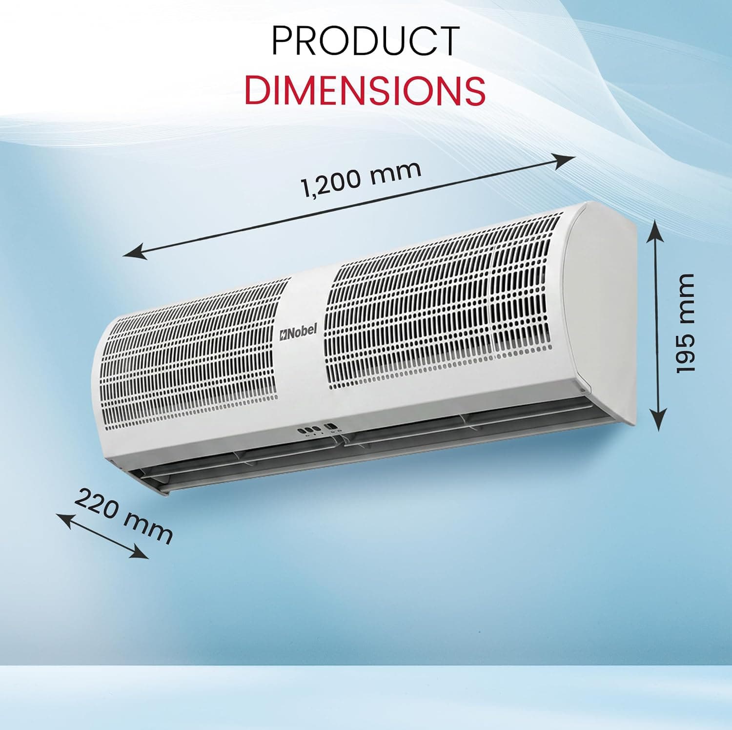 NOBEL 120 cm Air Curtain NAC1225 image 2