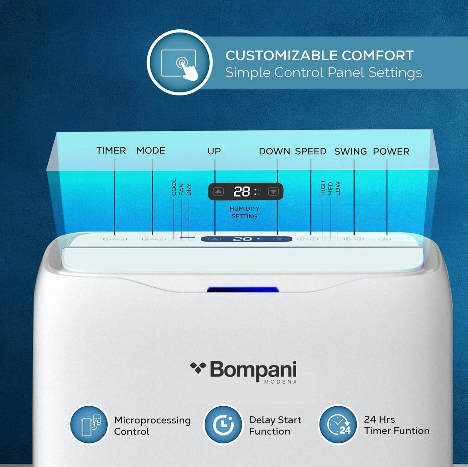 BOMPANI 1.5 Tons Portable AC B01600 image 4