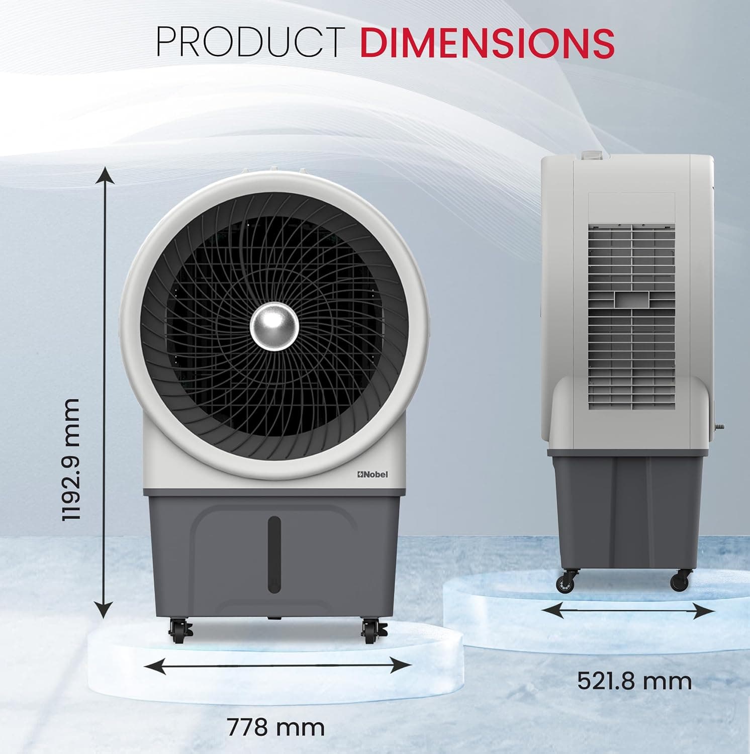 Nobel 80 Ltr Air Cooler – NAC1111B image 2