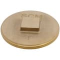 4″ Brass Raised Head Cleanout Plug