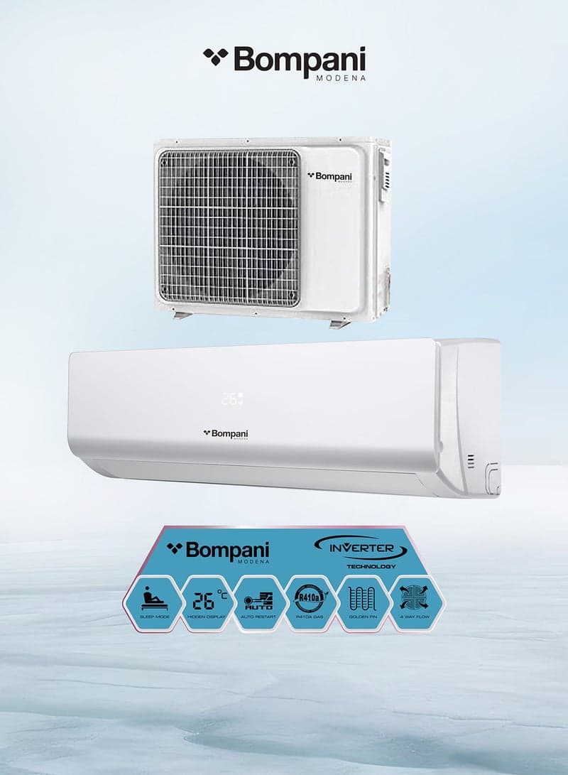 BOMPANI 1.0 Tons Rotary Non-Inverter BSAC187VT