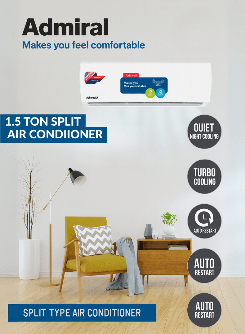 ADMIRAL 1.5 Tons Rotary Non-Inverter AD18KT1HC
