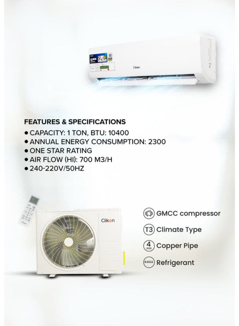CLIKON 1.0 Tons Rotary Non-Inverter CK113