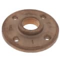 1″ Brass Floor Flange w/ Holes (Lead-Free)