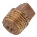 1/4″ Brass Plug, Cored (Lead Free)