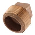 1″ Brass Plug, Cored (Lead Free)
