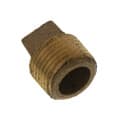 4″ Brass Plug, Cored (Lead Free)