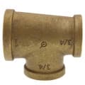 1″ x 3/4″ x 3/4″ Reducing Brass Tee (Lead Free)