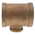 1-1/4″ x 1-1/4″ x 1/2″ Reducing Brass Tee (Lead Free)