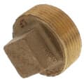 1-1/4″ Brass Square Head Plug (Lead Free)