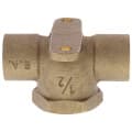 1/2″ C x C x F Cast Brass Drop Ear Tee (Lead Free)