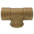 1-1/4″ x 1-1/4″ x 1″ C x C x F Cast Brass Tee (Lead Free)