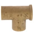 3/4″ x 1/2″ x 3/4″ C x F x C Cast Brass Tee (Lead Free)