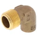 1/2″ C x M Cast Brass 90-Degree Elbow (Lead Free)