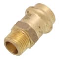 1/2″ Copper Press x 3/8″ MIP DZR Brass Transition Adapter (Lead Free)