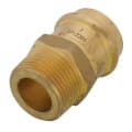 1″ Copper Press x MIP DZR Brass Transition Adapter (Lead Free)