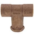 3/4″ x 3/4″ C x 1/2″ F Long Throat Tee (Lead Free)