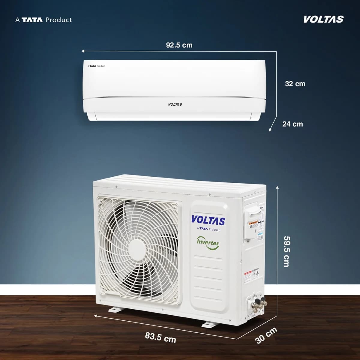 VOLTAS 2.5 Tons Rotary Non-Inverter VST30CRDR23 (2.5 Ton) image 2