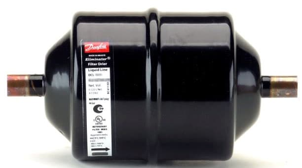 023Z0034 DANFOSS HERMETIC FILTER DRIER – 7/8″ SOLDER, ODF INLET & OUTLET CONNNECTIONS (30 IN3 CORE)