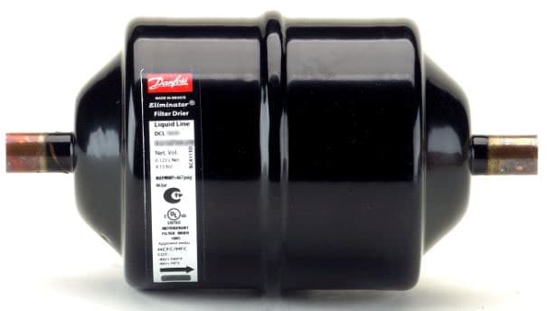 023Z0036 DANFOSS HERMETIC FILTER DRIER – 7/8″ SOLDER, ODF INLET & OUTLET CONNECTIONS (60 IN3 CORE)
