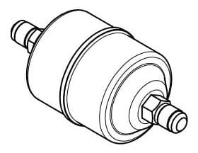 023Z5007 HERMETIC FILTER DRIER – 1/4″ FLARE INLET & OUTLET CONNECTIONS (16 IN3 CORE)
