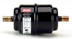 023Z5018 DANFOSS HERMETIC FILTER DRIER – 1/4″ SOLDER, ODF INLET & OUTLET CONNECTIONS (05 IN3 CORE)