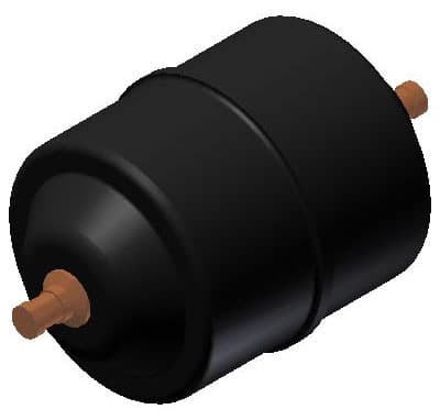 023Z5028 DANFOSS HERMETIC FILTER DRIER – 1/4″ SOLDER, ODF INLET & OUTLET CONNECTIONS (16 IN3 CORE)