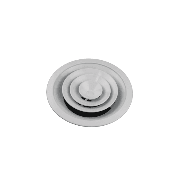 350mm (Neck) – Round Ceiling Diffuser – White