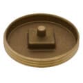 3″ Brass Cleanout Plug with Recessed Head