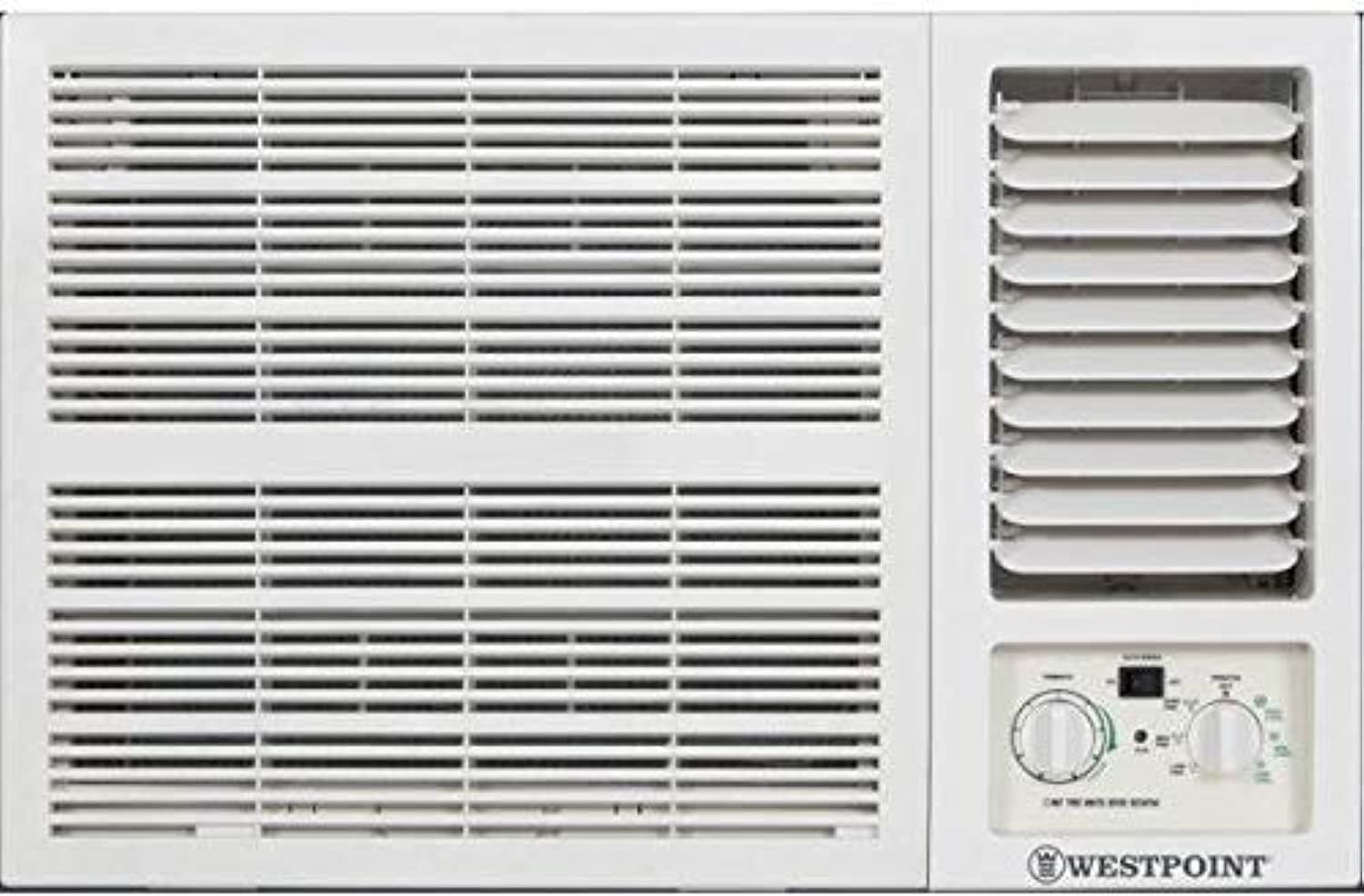 WestPoint 1.5 Ton 18K Rotary Window Air Conditioner, T1 and T3 Cooling Rating, High Energy Efficient Rotary Compressor, 1 ESMA Star, Easy-to-Use, WWT-1815TYA