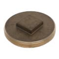 3-1/2″ Brass Raised Head Cleanout Plug