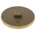 6″ Brass Raised Head Cleanout Plug