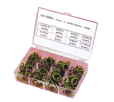 P&M R-134a HNBR O-Ring Kit 8 Items Metric Units – Model OR-004