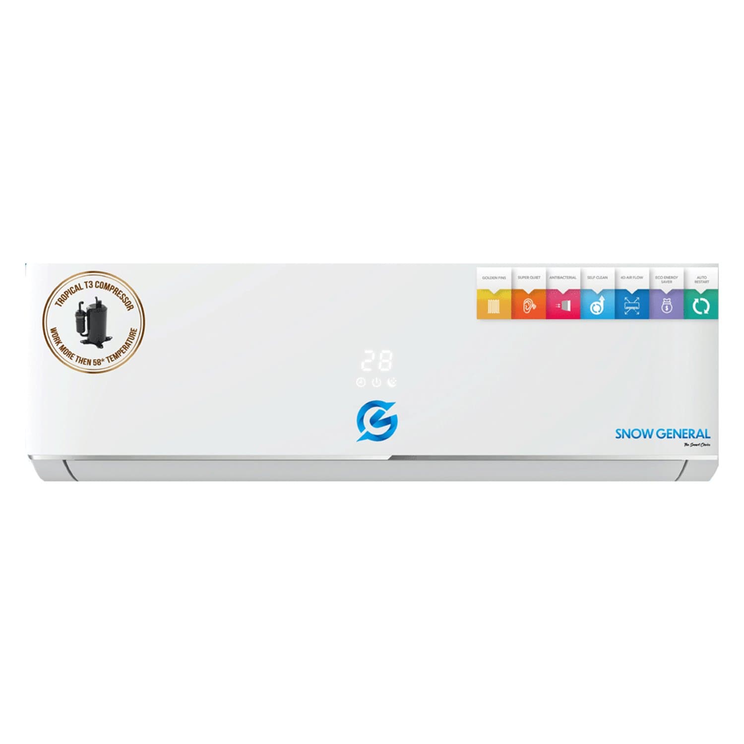 Snow General Split AC 2Ton GS-R264C With Rotary Compressor