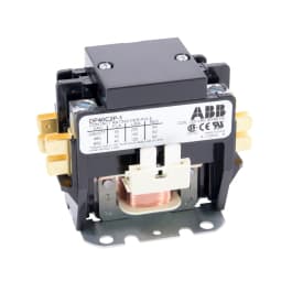 ABB, DP40C2P-1, 2 Pole, 40 Amps, 120VAC Coil, Definite Purpose Contactor