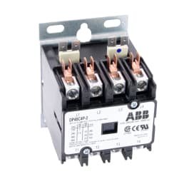 ABB, DP40C4P-2, 4 Pole, 40 Amps, 208-240VAC Coil, Definite Purpose Contactor