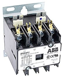 ABB, DP40C4P-C, 4 Pole, 40 Amps, 277VAC Coil, Definite Purpose Contactor