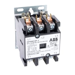 ABB, DP50C3P-1, 3 Pole, 50 Amps, 120VAC Coil, Definite Purpose Contactor