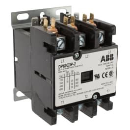 ABB, DP60C3P-2, 3 Pole, 60 Amps, 208-240VAC Coil, Definite Purpose Contactor