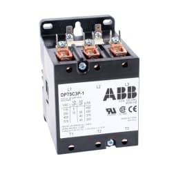 ABB, DP75C3P-1, 3 Pole, 75 Amps, 120VAC Coil, Definite Purpose Contactor