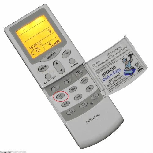 AC Remote Suitable for Hitachi Split AC