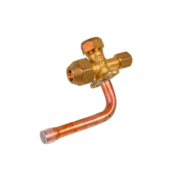Air Conditioner Service Tap (port) 3/8″ angular 90°