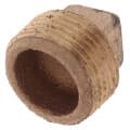 3/4″ Brass Plug, Cored (Lead Free)