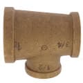 1″ x 3/4″ x 1/2″ Reducing Brass Tee (Lead Free)