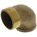 3″ Brass 90° Street Elbow, Lead Free (Threaded)