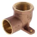 3/4″ CxF Cast Brass 90-Degree Drop Ear Elbow
