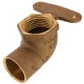 3/4″ C x F Cast Brass 90° Hi Ear Elbow (Lead Free)