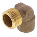 3/4″ C x M Cast Brass 90-Degree Elbow (Lead Free)